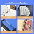 thumbnail image 3 of Decodeary 10pieces Set Office Rubber Mountable ,Ensuring Organization Alloy Office Essential Clips With Handle Stationery 10CM With rubber, 3 of 6