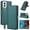 Green, variant on ELEHOLD Case for Moto G Power 5G 2024, Shockproof PU Leather Crossbody Wallet Stand Case with Credit Card Holder & Wrist Strap,Black