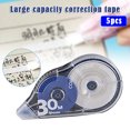 thumbnail image 2 of CAROOTU 5pcs Correct Correction Tape White Translucent Dispenser Shows How Much Tape is Remaining 30m, 2 of 6