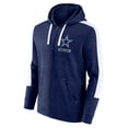 thumbnail image 2 of Men's-Fanatics  Heather Navy Dallas Cowboys Gains Full-Zip Hoodie, 2 of 3