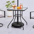thumbnail image 4 of Topeakmart 45 lb Outdoor Patio Rolling Market Umbrella Base Stand, Black, 4 of 6