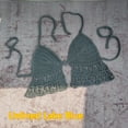 thumbnail image 1 of Débardeur de Bain Dos Nu pour Femmes avec Encolure à Nouer et Franges, 1 of 7