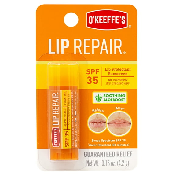 O'Keeffe's SPF 35 Lip Repair, 0.15 oz., Single Stick, Pack of 1, Balm