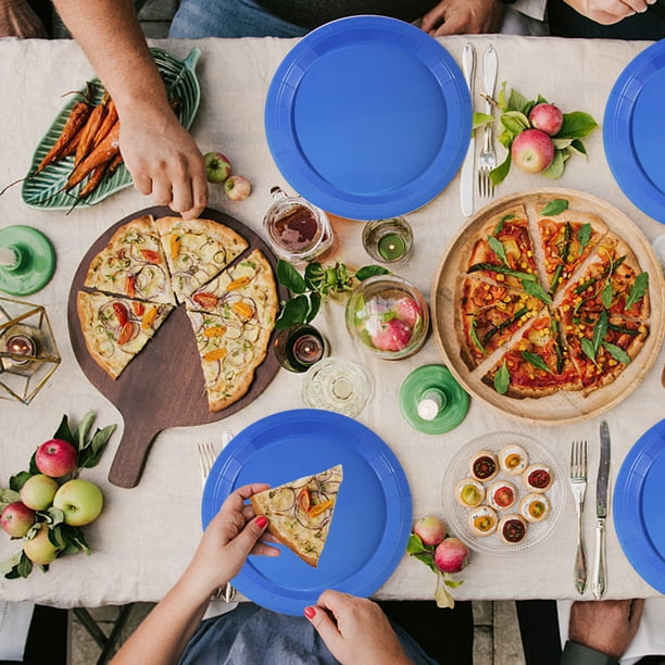 Platos creativos DIY para fiesta, platos sencillos para niños y adultos, cumpleaños, barbacoa, Picnic, 10 Uds.