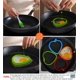 thumbnail image 5 of Juego de 5 aros para huevos, moldes para panqueques Silicona de calidad alimentaria para el desayuno Huevos fritos, tortillas caseras, frittatas y bollos Formas de cocina Flippy Forma de muffin, 5 of 5