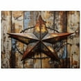 thumbnail image 2 of Area Rugs Indoor Non-Slip Rectangle Rug 5x7 Ft Vintage Rustic Style Independence Day Wood Grain Rug Rubber Backing Floor Mats Non Shedding Home Decor Carpet for Entryway Living Room, 2 of 8