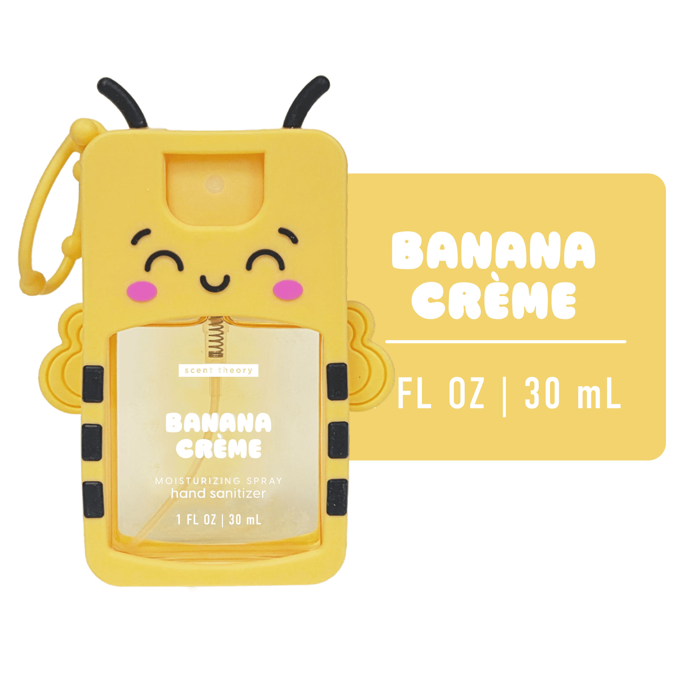 (2 pack) Scent Theory Hand Sanitizer Spray, Banana Creme, 1 fl oz