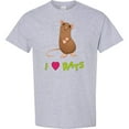 thumbnail image 3 of Inktastic I Love Rats T-Shirt, 3 of 5