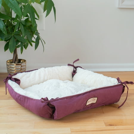 UPC: 0815481010437 | Armarkat Pet Bed  16-Inch Square  Burgundy  C06HJH/MB
