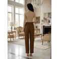 thumbnail image 3 of Pantalón Corte Recto Texturizado con Brillos Sutiles, Elegante y Súper Cómodo para Mujer, 3 of 5