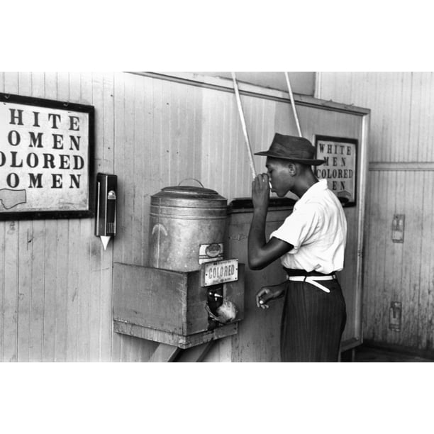 Jim Crow Laws 1939 Na Segregated Water Fountain At Oklahoma City