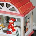 thumbnail image 6 of Northlight 14.5" Red and White Snowman Holiday Scene Christmas Candle Lantern, 6 of 6