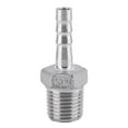 thumbnail image 2 of Ccdes Adaptateur de Queue de Tuyau, Acier Inoxydable SS304 Tuyau de Filetage Mâle Raccord de Queue de Tuyau de Barbillon BSP 1/8 3/4, Raccord de Tuyau de Barbillon, 2 of 3