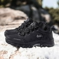 thumbnail image 4 of Men's Hiking Shoes Winter Faux Fur Lined Non-Slip Climbing Trekking Sneakers for Men Camping Backpacking Walking Boots, 4 of 5