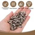 thumbnail image 4 of Uxcell 50Set Ojetes 6mm 1/4 Pulgada Kit de Ojetes de Latón con Arandelas para Tela, Cortinas, Lonas, Cinturones de Cuero, Zapatos, Bolsas, DIY, Plata, 4 of 7