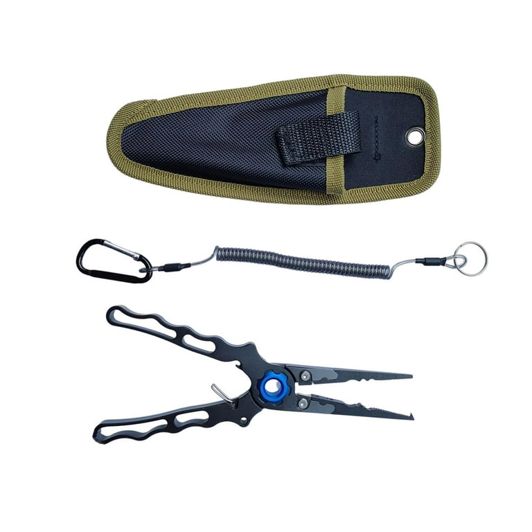 Aluminum Alloy Fishing Pliers Saltwater Multifunctional with Lanyard Tool  Hook Removers Fishing Accessories 