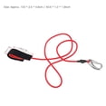thumbnail image 2 of Herwey Elastic String Boating Kayak Paddle Safety Rod Leash with Carabiner for Paddling,Paddle Leash, Nylon Paddle Leash, 2 of 8