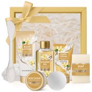 Spa Luxetique Bath Gift Sets for Women, 8 Pcs Vanilla Scent Self Care Kits Gifts for Mom