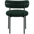 thumbnail image 2 of Maklaine Contemporary Green Finished Fabric Dining Chair, 2 of 7