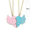 thumbnail image 6 of Hyasfey 2Pcs Friendship Necklace Love Wings Patchwork Pendant Letter Print Charm Necklace Fine Workmanship Necklace Jewelry Gift, 6 of 8