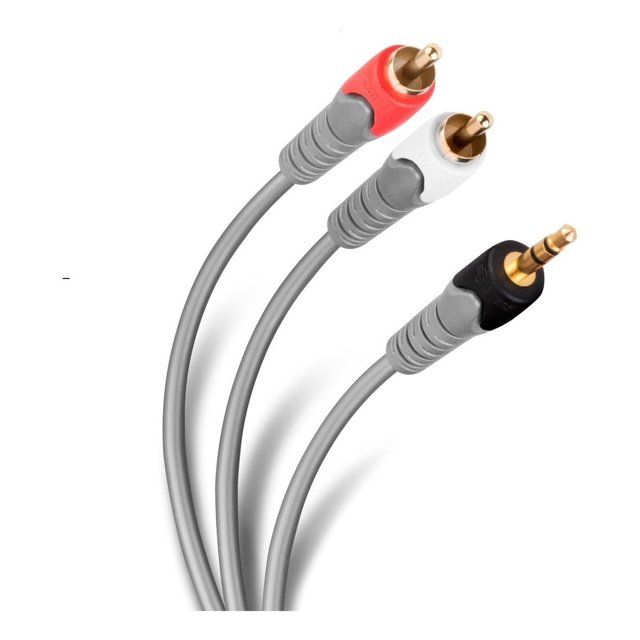 Cable AUX plug 3,5 mm a 2 plugs RCA 284-050 Steren 284-050