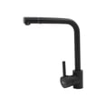 thumbnail image 1 of Monomando Para Fregadero Rubinett Cuello Angular Acero Negro Mate, 1 of 6