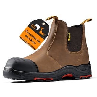 SAFETOE Men's Safety Boots with Lightweight Wide Fit Steel Toe Cap