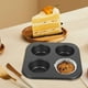 thumbnail image 3 of GOOHOCHY Moldes para muffins y pasteles, 4 rejillas, bandeja para horno, antiadherentes, para el hogar (negro), 3 of 8