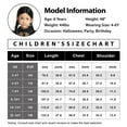 thumbnail image 6 of IKALI Girls Halloween Costume Fancy Dress with Wig Black for Child Carnival Party 10-12 Years, 6 of 8