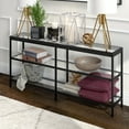 thumbnail image 2 of Evelyn&Zoe Alexis 64" Wide Rectangular Console Table, Blackened Bronze, 2 of 2