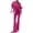 A1_Hot Pink, variant on Flare Jeggings Stretch Washed Denim Pants Elastic Pull-On Flared Bell Bottoms Bootcut Denim Jeggings Mid Rise Wide Leg Casual Jeans Long Trousers Trendy Streetwear Denim Jeans Blue Xxl