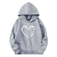 thumbnail image 4 of Cowsor Chandail à Capuchon en Molleton Surdimensionné pour Enfants - Chandail à Manches Longues avec Poche pour Garçons et Filles, Imprimés Mignons pour la Saint-Valentin, Rendez-Vous de Jeu et Noël, Doux et Chaud, Convient aux 2-14 Ans, 4 of 5