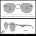 thumbnail image 3 of Mens Luxury Oversize Wood Buff Rectangle OG Gangster Sunglasses Gold White - Clear Mirror, 3 of 7