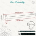thumbnail image 3 of YQHWQ Box Matte Black Inch Bathroom Towel Bar Square Towel Rack Kitchen Towel Rack Stainless Steel Towel Bar Wall Mounted Towel Rack 6MB 24 Inch, 3 of 5
