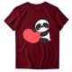 thumbnail image 5 of Camiseta estampada de manga corta con estampado de animales para mujer, cuello redondo, informal, suelta, blusas, camisas, túnicas Pompotops hkajfhjk462438, 5 of 5