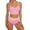 Pink, variant on Bikini Sets for Women - String Micro Bikinis 2 Piece Swimsuit Halter Triangle Brazilian Bathing Suit
