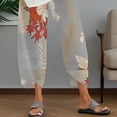 thumbnail image 5 of Pantalones capri Medlor Boho 2025 de verano de pierna ancha para mujer, 5 of 5