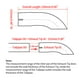 thumbnail image 4 of Punta de escape hacia abajo de 2.5" ID de Unique Bargains, acero inoxidable T304, pulido de superficie, tubo de codo de doble mandril, longitud total de 9.1" adecuada para salidas de escape de 6" OD, 4 of 7