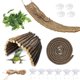 thumbnail image 1 of Juego de hamacas con forma de dragón barbudo de Kathson, puente de madera, 1 of 7
