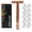 Lotus, variant on Vintage Style Double-Edge Manual Safety Razor, Premium Metal Shaver with 10 Replacement Blades, Black