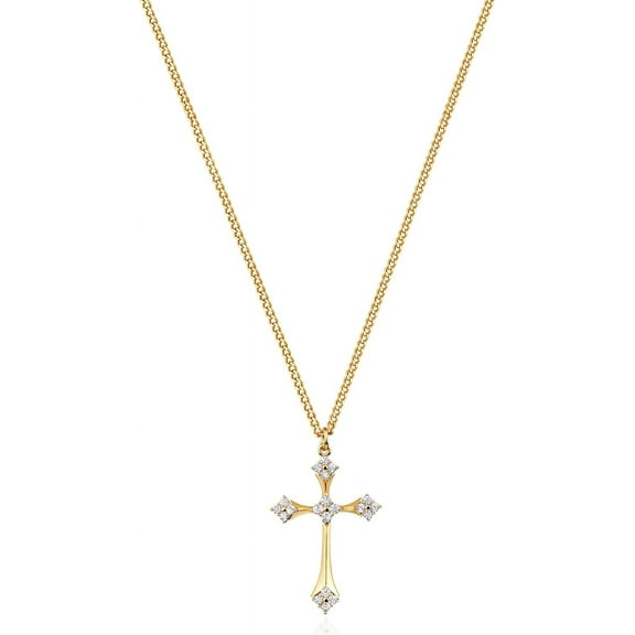 Gold Cross Necklace 14K Gold Plated Dainty Gold Cross Pendant Necklace For Women Delicate Necklace Jewelry[o6626]