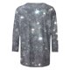 thumbnail image 5 of Heisall Womens Tops 3/4 Sleeve Round Neck Loose Casual Tshirts Striped Print Pullover, 5 of 6