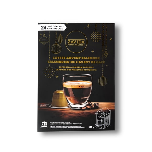 Zavida Advent Calendar Nespresso compatible capsules