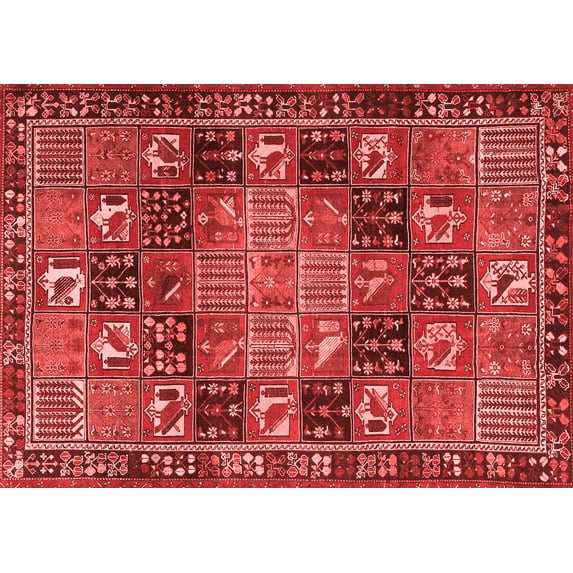 Ahgly Company Indoor Rectangle Persian Red Traditional Area Rugs, 2' x 4'