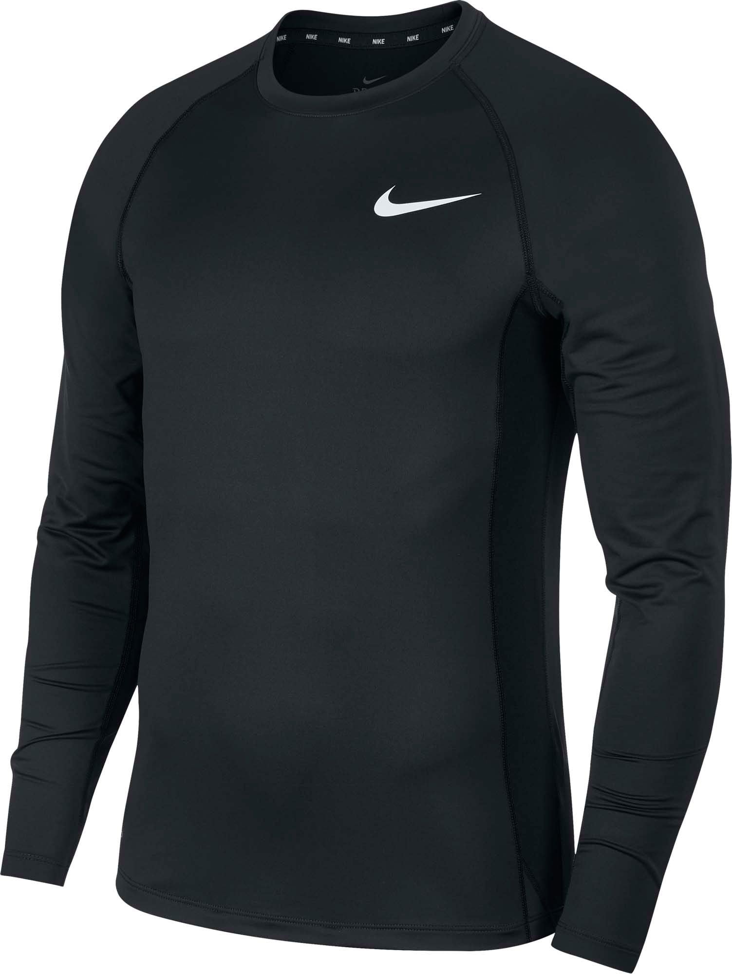 Nike - Nike Men's Pro Slim Fit Long Sleeve Shirt - Walmart.com ...