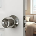thumbnail image 2 of 6 Pack Door Knob and Lock Set Versa Keyed by Villar Home Designs Black, 2 of 5