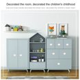 thumbnail image 6 of QIFULL 2PCS White Seashell Cabinet Handles Iron Mediterranean Style Knobs Home Decoration, 6 of 7