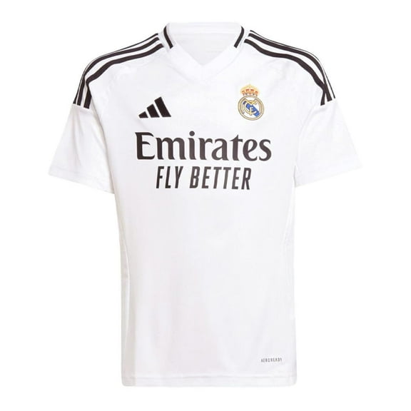 adidas Real Madrid Youth Home Jersey 2024/25 (US, Alpha, X-Large, Regular, White)