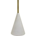 thumbnail image 2 of Renwil Lacuna 1-Light Modern Metal Floor Lamp in Brass & White, 2 of 3