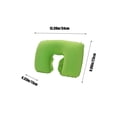 thumbnail image 3 of Fwttom U Shape Pillows, Comfortable Travel Neck Pillow Pvc Flocked U Shaped Cushion for Aviation Outdoor Home Use Portable Inflatable Cervical Support Pillow with Soft Velour Cover, 3 of 6
